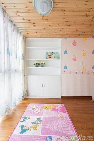 简约风格二居室富裕型儿童房设计图纸