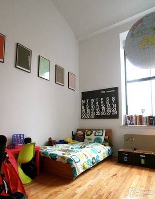 混搭风格公寓富裕型90平米儿童房儿童床海外家居