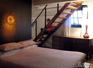 欧式风格别墅豪华型140平米以上卧室楼梯床图片