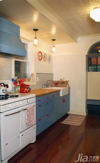 混搭风格公寓富裕型90平米厨房橱柜海外家居