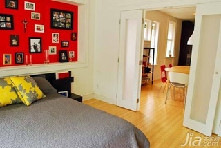 混搭风格公寓富裕型90平米卧室海外家居