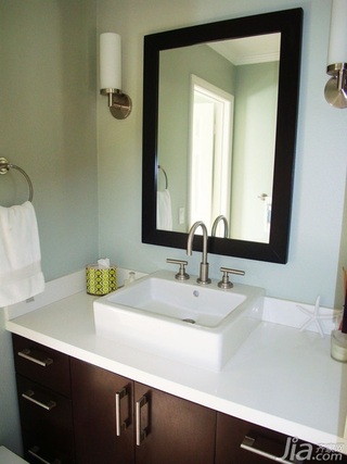 美式风格别墅富裕型130平米卫生间洗手台海外家居