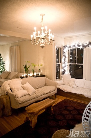 欧式风格三居室经济型100平米客厅沙发海外家居
