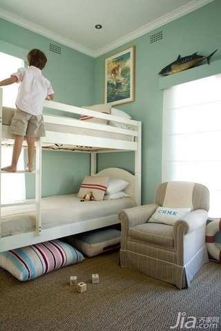 混搭风格复式富裕型140平米以上儿童房床海外家居