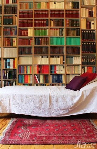 欧式风格二居室富裕型卧室书架海外家居