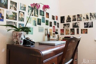 欧式风格二居室富裕型照片墙书桌海外家居