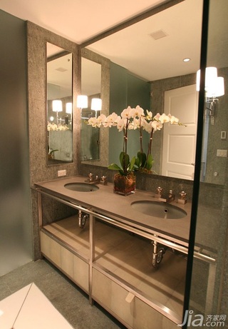 简约风格公寓富裕型100平米卫生间洗手台海外家居