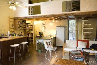 欧式风格复式经济型120平米吧台沙发海外家居