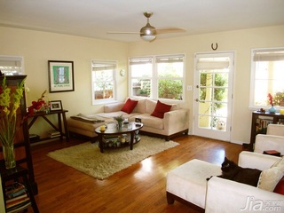 美式风格二居室富裕型100平米客厅沙发海外家居