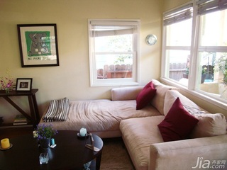 美式风格二居室富裕型100平米客厅沙发海外家居