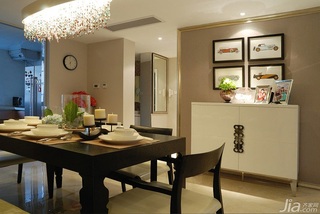 简约风格三居室富裕型130平米餐厅餐桌图片