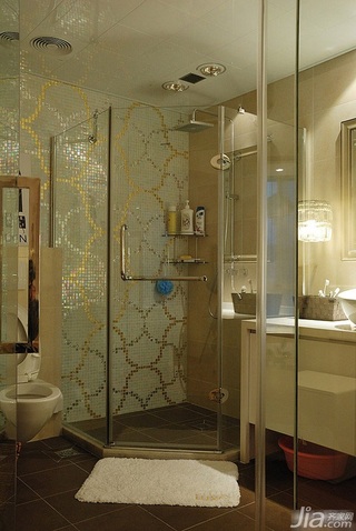 简约风格三居室富裕型130平米卫生间设计图纸