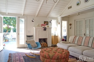 混搭风格二居室经济型110平米客厅沙发海外家居