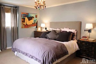 混搭风格三居室富裕型120平米卧室床海外家居