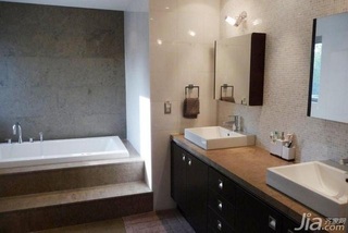 简约风格别墅140平米以上卫生间洗手台海外家居