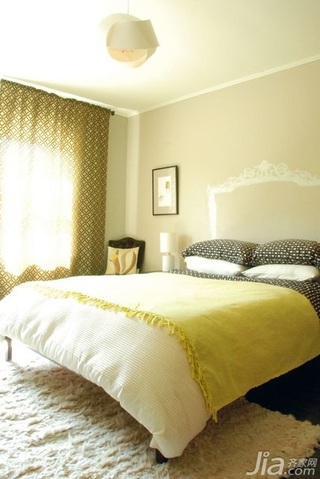 混搭风格二居室舒适经济型60平米卧室床海外家居