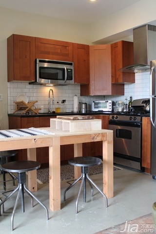混搭风格别墅经济型130平米厨房吧台橱柜海外家居