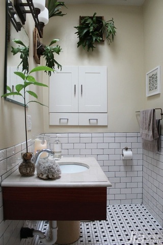 混搭风格别墅经济型130平米卫生间洗手台海外家居
