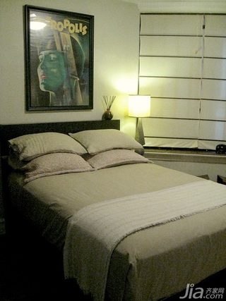 简约风格公寓经济型70平米卧室床效果图