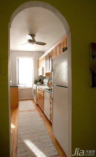 简约风格二居室简洁原木色5-10万厨房橱柜海外家居