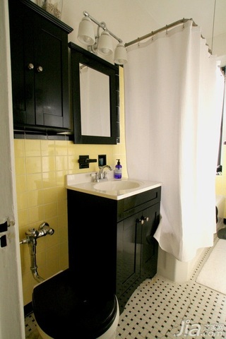 简约风格二居室简洁5-10万卫生间背景墙洗手台海外家居