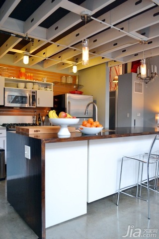 简约风格复式富裕型120平米厨房吧台橱柜海外家居