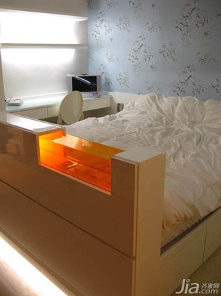 简约风格公寓舒适经济型50平米卧室床海外家居