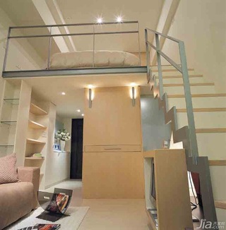 简约风格公寓经济型40平米客厅楼梯台湾家居