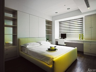 简约风格公寓富裕型100平米卧室床台湾家居