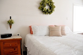 简约风格三居室简洁白色富裕型卧室卧室背景墙床海外家居