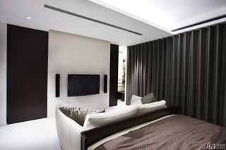 简约风格公寓富裕型卧室电视背景墙台湾家居