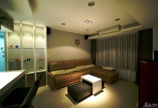 简约风格公寓富裕型70平米客厅沙发台湾家居