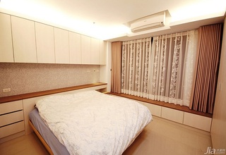 简约风格公寓富裕型70平米卧室飘窗床台湾家居