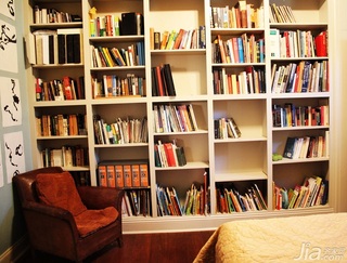 简约风格三居室简洁富裕型卧室书架海外家居