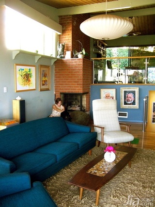 混搭风格复式富裕型140平米以上客厅沙发海外家居
