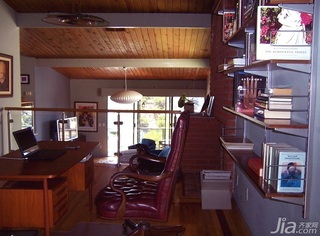 混搭风格复式富裕型140平米以上书房书桌海外家居