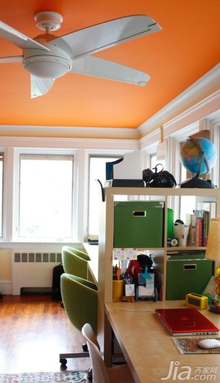 混搭风格公寓经济型130平米书房书架海外家居