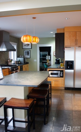 混搭风格公寓经济型130平米厨房吧台橱柜海外家居