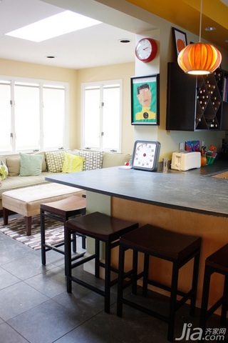 混搭风格公寓经济型130平米厨房吧台橱柜海外家居