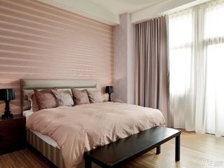 简约风格一居室经济型90平米卧室卧室背景墙床台湾家居