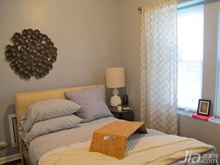 简约风格公寓经济型110平米卧室卧室背景墙床海外家居