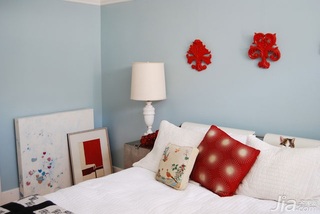 混搭风格二居室舒适富裕型80平米卧室床海外家居