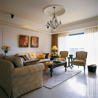 新古典风格三居室豪华型140平米以上客厅沙发台湾家居