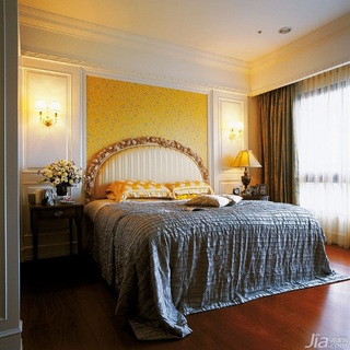新古典风格三居室豪华型140平米以上卧室卧室背景墙床台湾家居