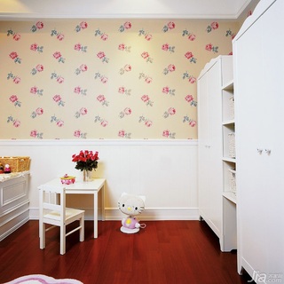 新古典风格三居室豪华型140平米以上儿童房卧室背景墙台湾家居