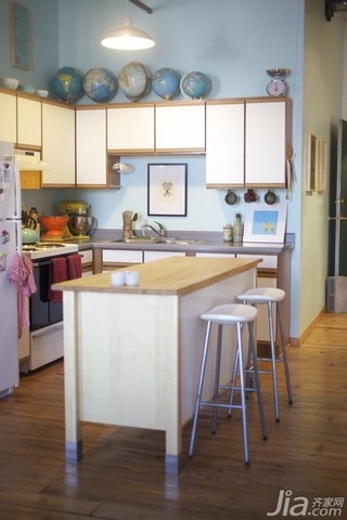 简约风格公寓经济型130平米厨房吧台橱柜海外家居