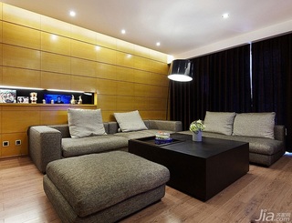 简约风格四房简洁富裕型140平米以上客厅背景墙茶几效果图