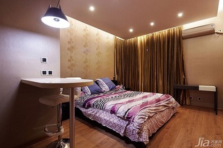 简约风格四房富裕型140平米以上卧室背景墙床效果图