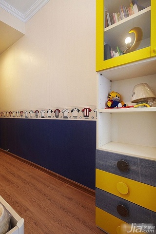 简约风格四房富裕型140平米以上儿童房背景墙设计图纸