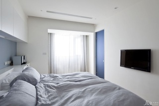 简约风格三居室富裕型120平米卧室床台湾家居